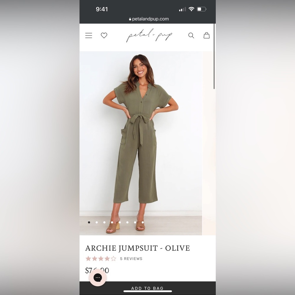 Maverick Jumpsuit in Olive